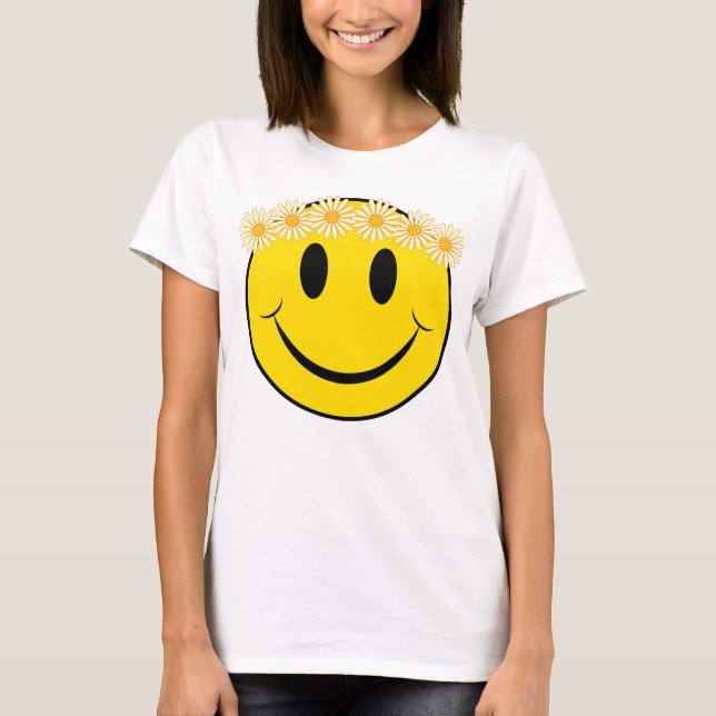 Happy Hippie Face T-Shirt (Front)