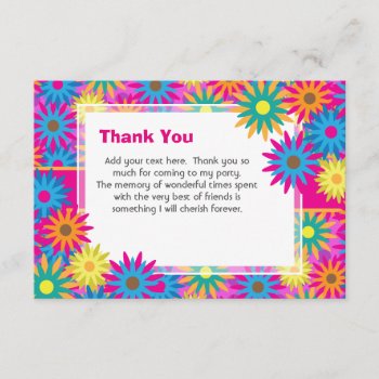 Happy Hippie Flower Power Thank You Notes by VillageDesign at Zazzle