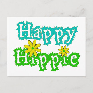 Happy Hippie Postcard