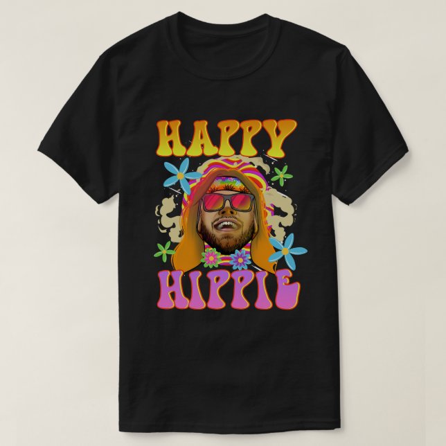 Happy Hippie T-Shirt (Design Front)