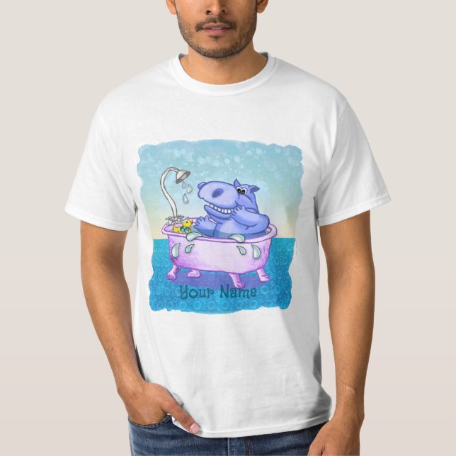 Happy Hippo Bath T-Shirt (Front)