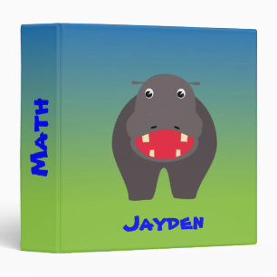 Happy hippo binder