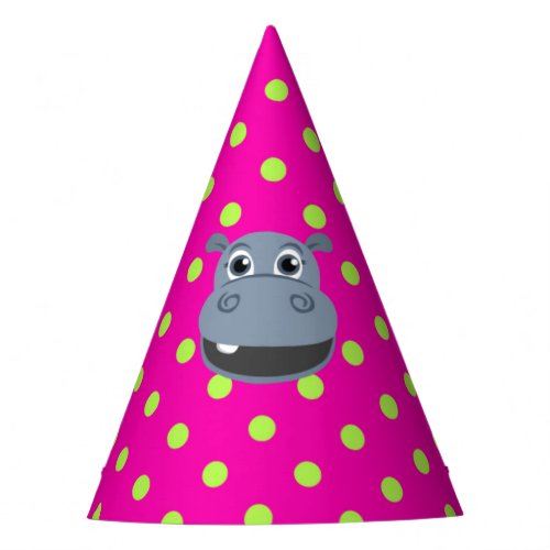 Happy Hippo Birthday Party Hat