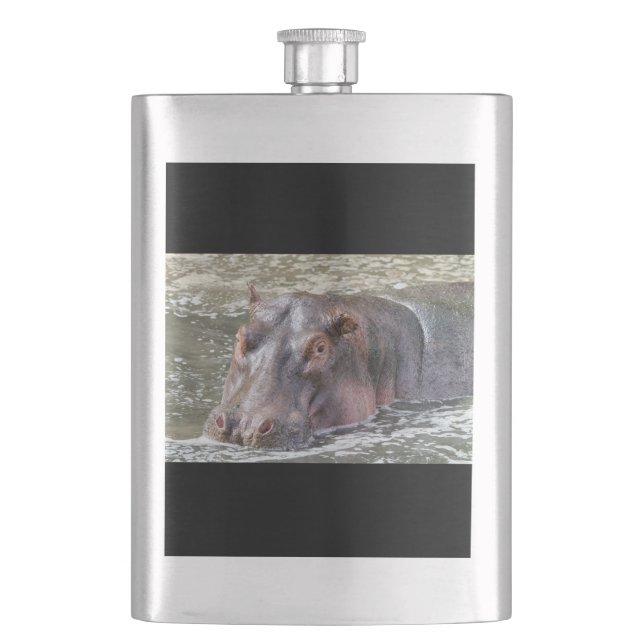 Happy Hippo Flask (Front)