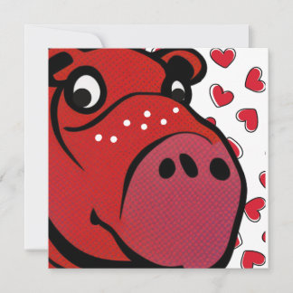 Happy Hippo Holiday Card