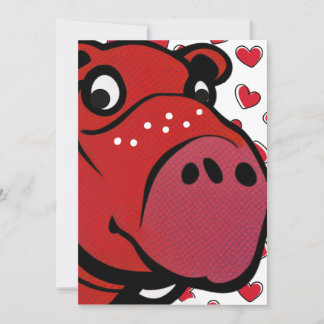 Happy Hippo Holiday Card