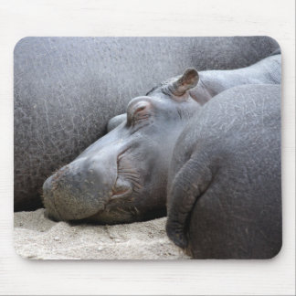 Happy hippo mousemat mouse pad