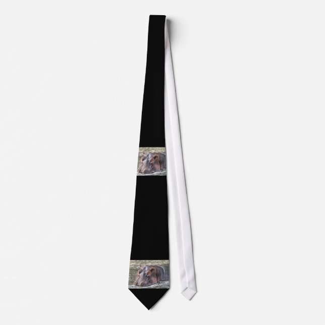 Happy Hippo Neck Tie (Front)