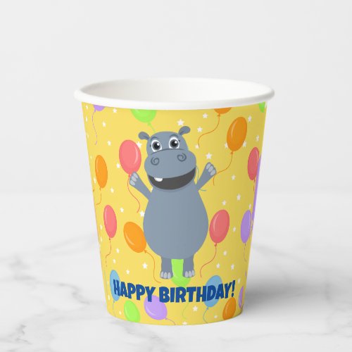 Happy Hippo Paper cup