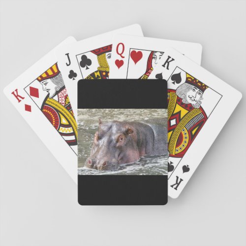 Happy Hippo Playing Cards