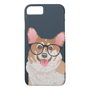 Happy Hipster Pembroke Welsh Corgi iPhone 8/7 Case