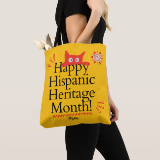 Happy Hispanic Heritage Month! - Cute Ginger Kitty Tote Bag