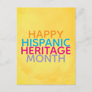 Happy Hispanic Heritage Month Postcard