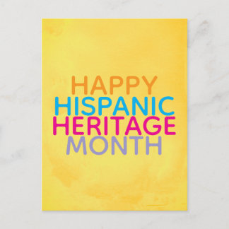 Happy Hispanic Heritage Month  Postcard