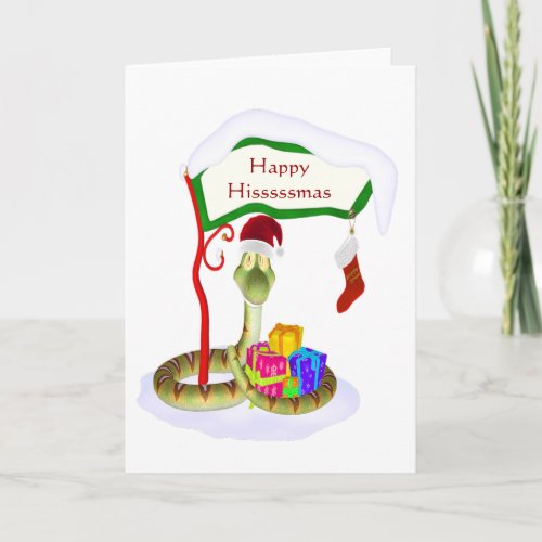 Happy Hisssssmas Holiday Card