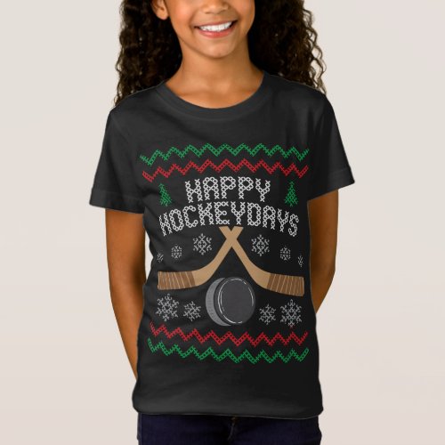 Happy Hockey Days Ugly Christmas Sweater