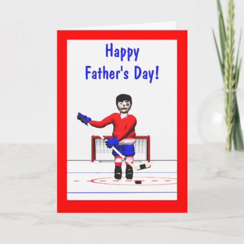 Happy Hockey Fathers Day Card