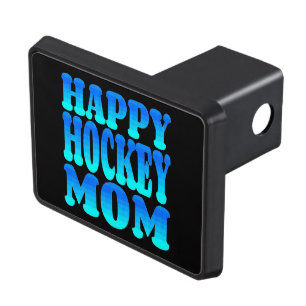 Happy Hockey Mom Trailer Hitch Cover