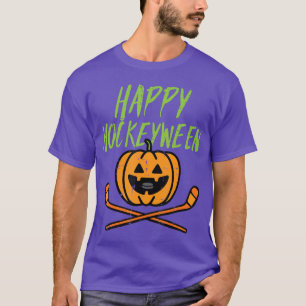 Happy Hockeyween Ice Hockey Halloween Costume Men  T-Shirt