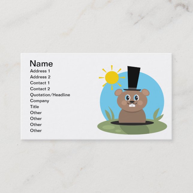 Happy Hog Business Card (Front)