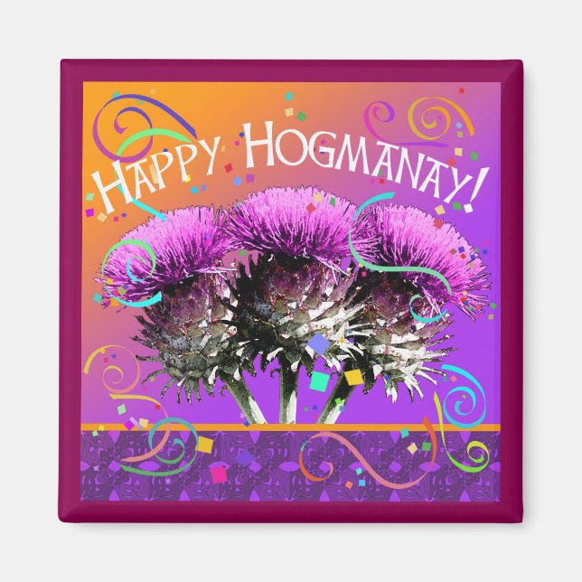 Happy Hogmanay! Magnet (Front)
