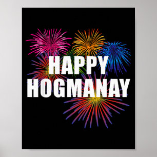 Happy Hogmanay Scotland New Years Eve Womens Top Poster