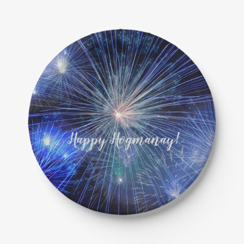 Happy Hogmanay Scottish New Year Celebration Paper Plates