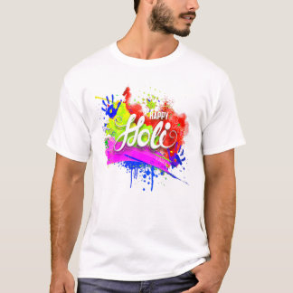 Happy Holi 2022 India Colors Spring Festival, Hind T-Shirt