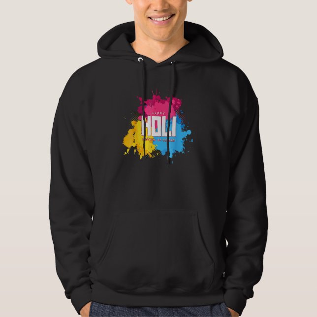 Happy Holi 2022 Indian Celebration Colors India Hi Hoodie (Front)