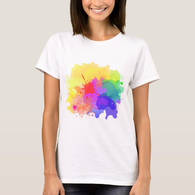 Happy Holi background. Hinduism, paint. T-Shirt (Front)