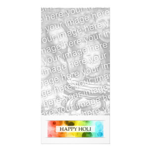 happy holi (bokeh) card