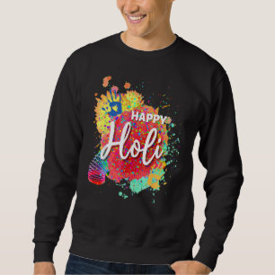 Happy Holi Festival Color Heart India Hindu Spring Sweatshirt