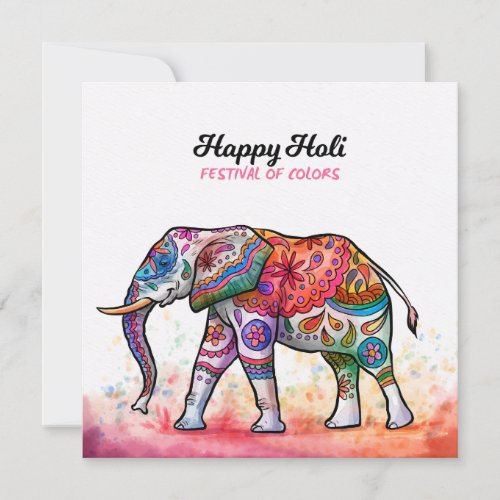 Happy Holi _ Festival Colors Invitation