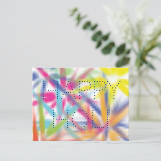 Happy Holi, festival of colors, holi hai Postcard (Standing Front)