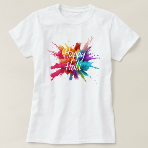 Happy Holi For Women Men Kids Color India Hindu  T_Shirt