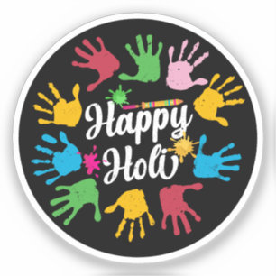 Happy Holi  Hands Hindu Holi Festival Gifts Sticker