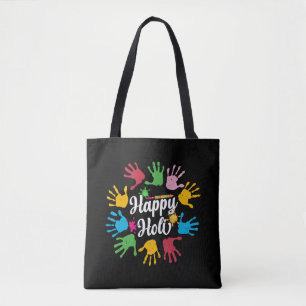 Happy Holi Hands Hindu Holi Festival Gifts Tote Bag
