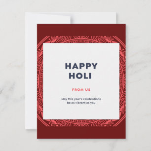 Happy Holi Holiday Card