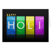 Happy Holi Wishing Card (Front Horizontal)