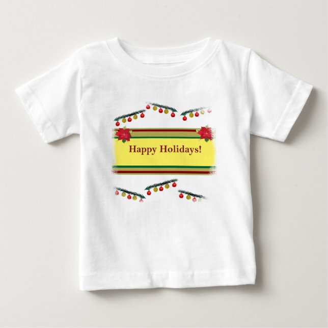 Happy Holiday Baby Shirt (Front)