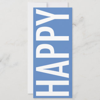 HAPPY Holiday Card, Large Size, Flat Card