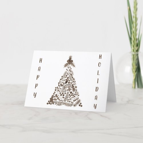 HAPPY HOLIDAY CHEERFUL  BRIGHT CHRISTMAS HOLIDAY CARD