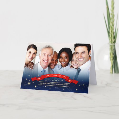 Happy Holiday Corporate Christmas Photo Cards