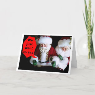 HAPPY HOLIDAY FROM MR/MRS CLAUS CARD