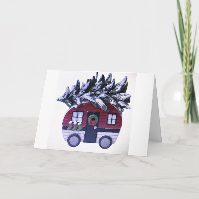 ***HAPPY HOLIDAY FROM OUR CAMPER** MERRY CHRISTMAS CARD (Front)