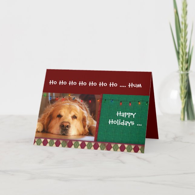 Happy Holiday from the dog Dog Card (Front)