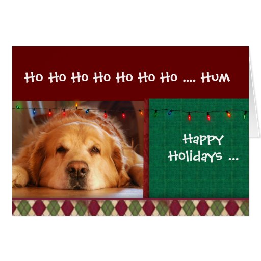 Happy Holiday from the dog Dog Greeting Card | Zazzle