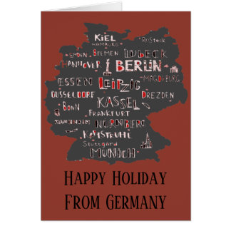 Happy Holiday, German Cities, add text Cards