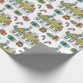 Happy Holiday Houses Wrapping Paper (Corner)