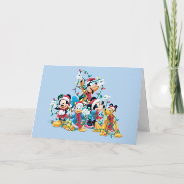 Happy Holiday | Mickey & Friends Card (Front)